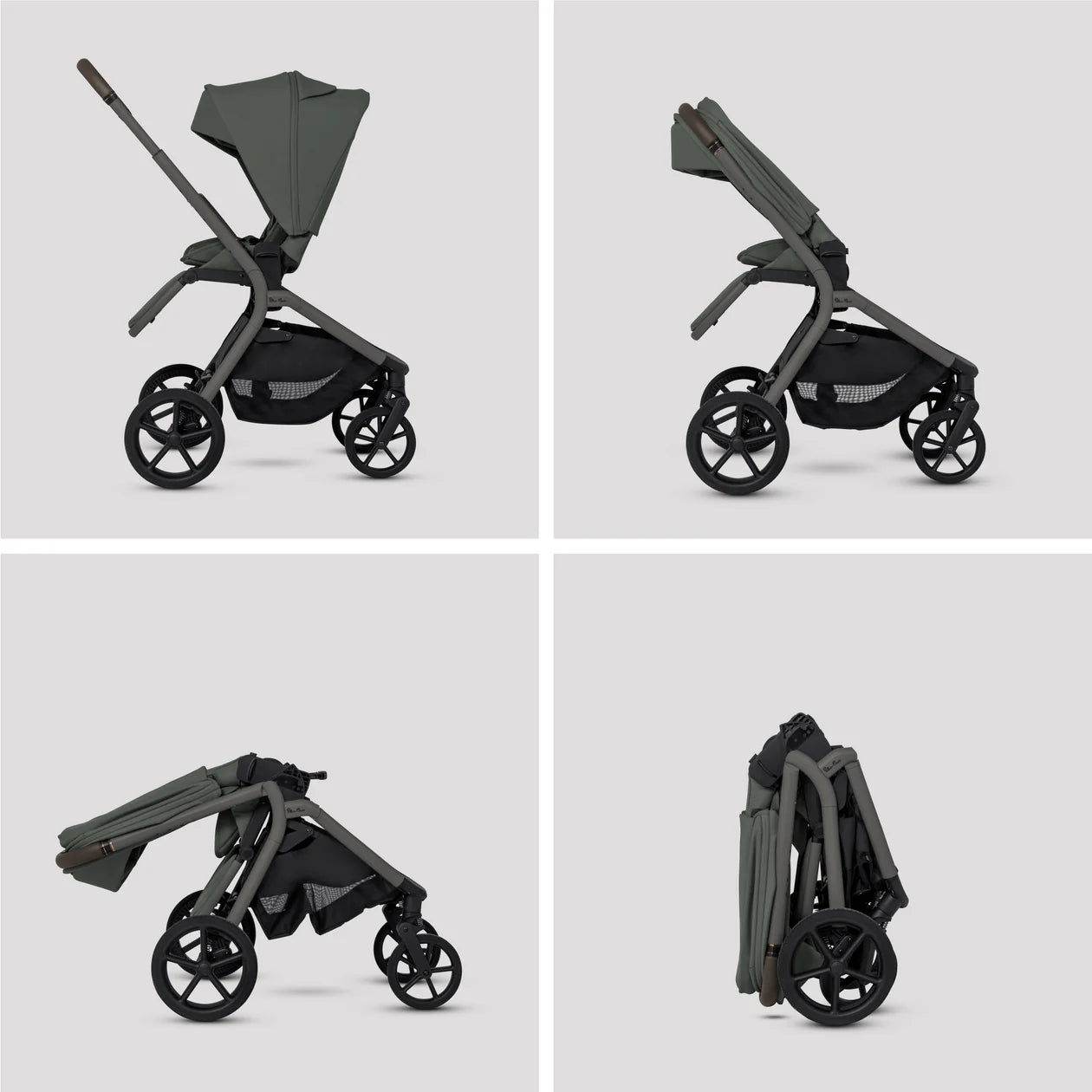 Silver Cross Breez Pewter Travel System Accessory Bundle (10 Piece)
