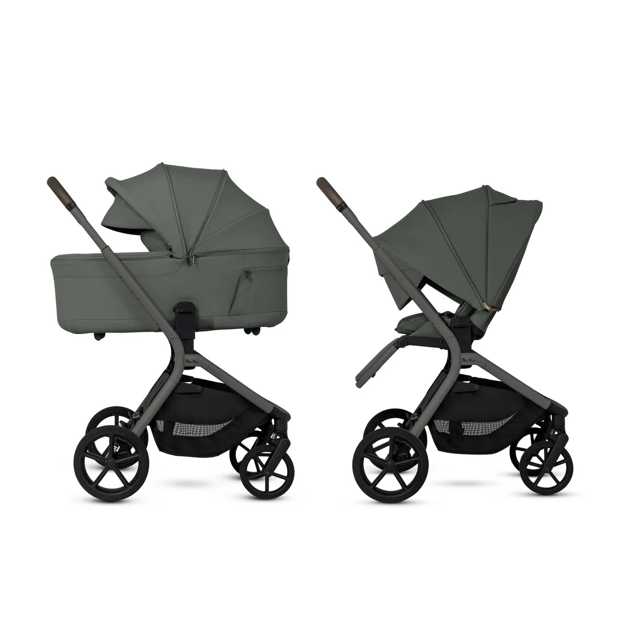 Silver Cross Breez Pewter Travel System Ultimate 360 Infant Carrier Bundle (12 piece)