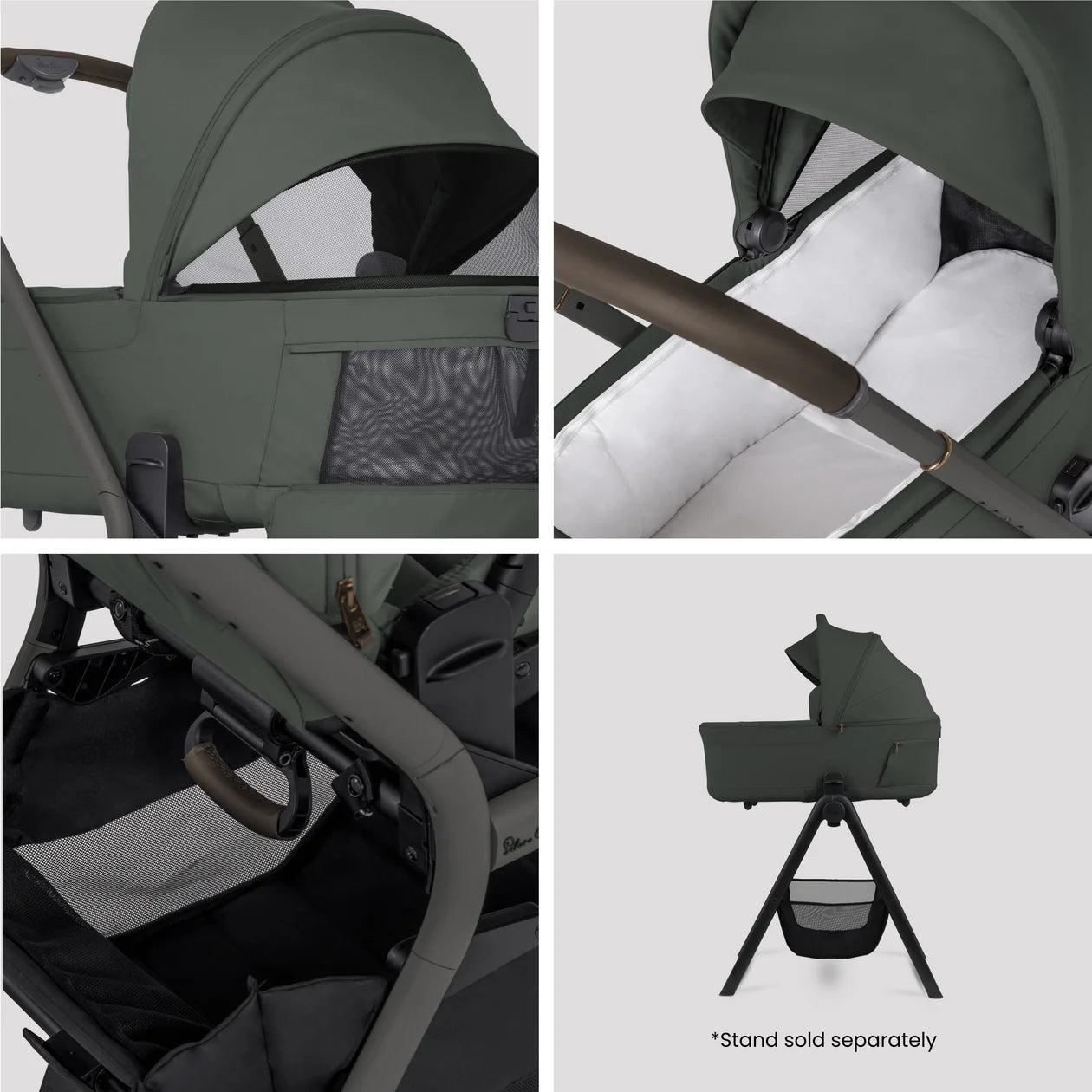 Silver Cross Breez Pewter Travel System Ultimate 360 Infant Carrier Bundle (12 piece)