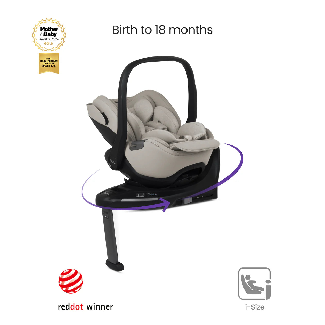 Silver Cross Breez Maple Travel System Ultimate 360 Infant Carrier Bundle (12 piece) Black Car Seat