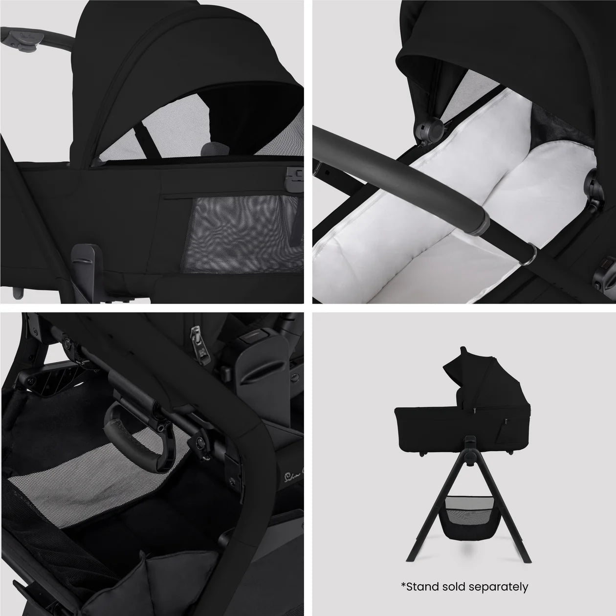 Silver Cross Breez Onyx Travel System Ultimate 360 Infant Carrier Bundle (12 piece)