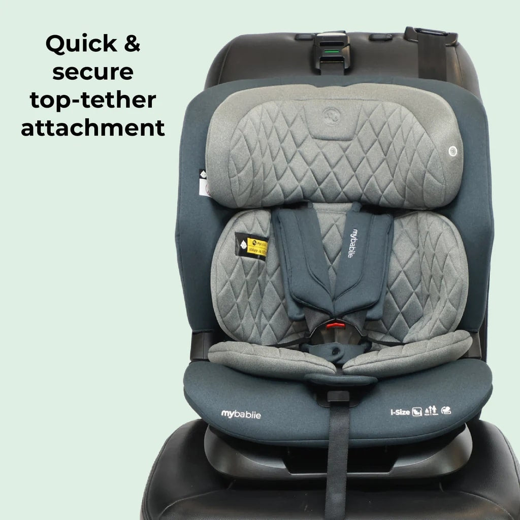 My Babiie MBCS123 ISOFIX i-Size (76-150cm) Car Seat Charocoal *Pre order due Early November