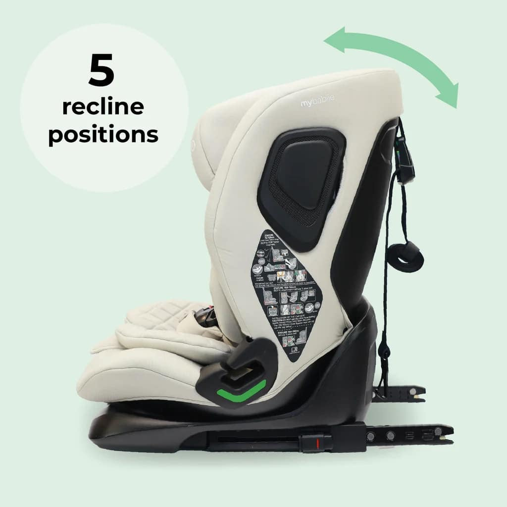 My Babiie MBCS123 ISOFIX i-Size (76-150cm) Car Seat Oatmeal *Pre order due Early November