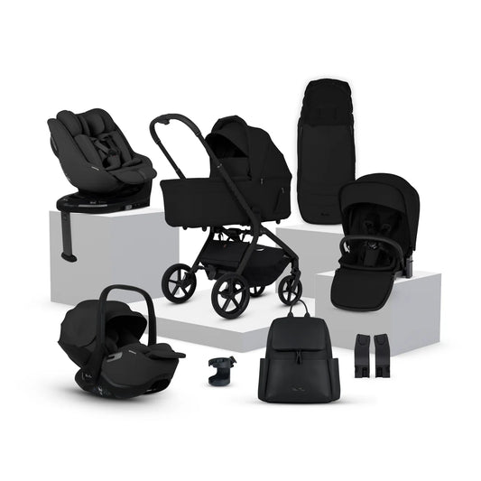 Silver Cross Breez Onyx Travel System Ultimate 360 Family Car Seat Bundle (13 piece)
