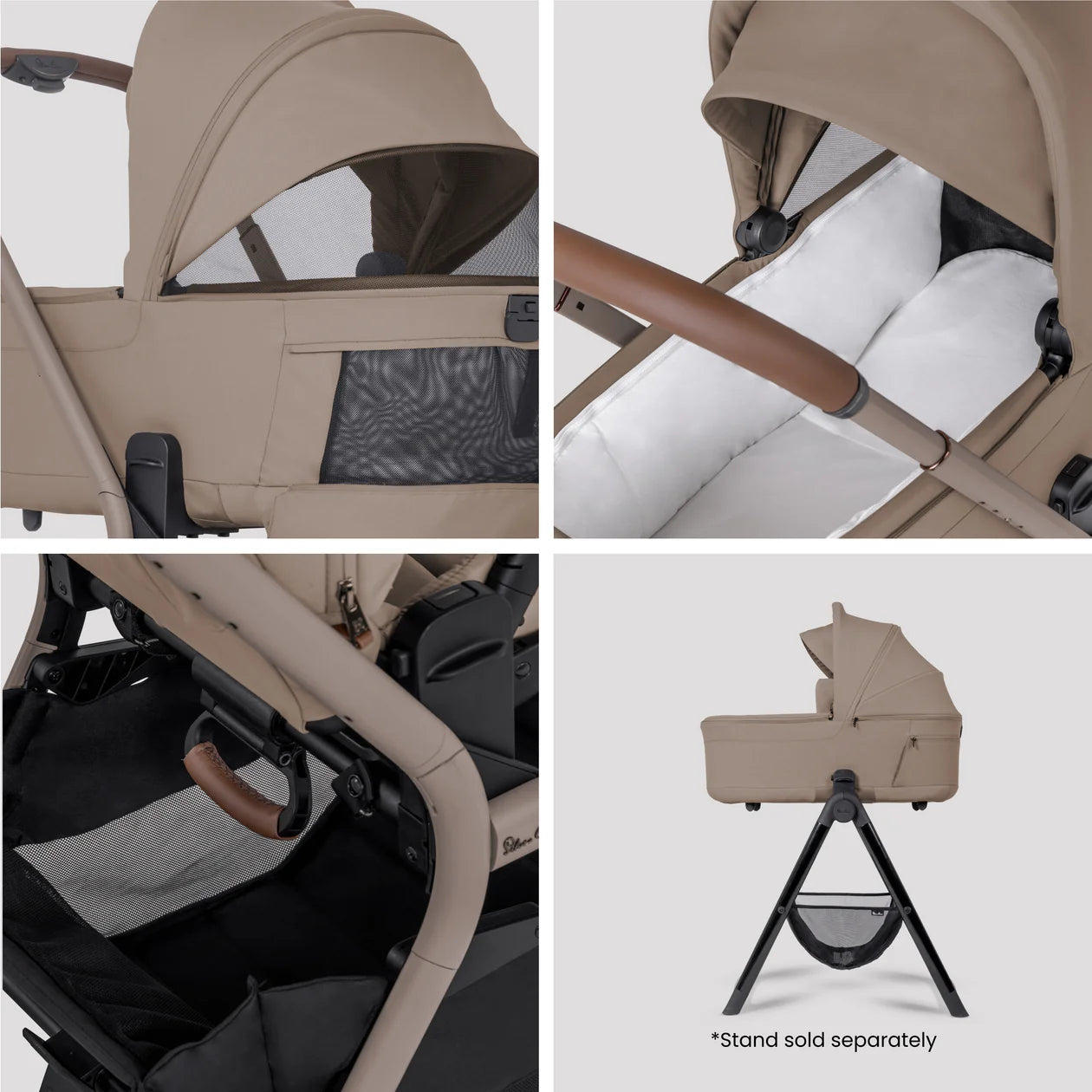 Silver Cross Breez Champagne Travel System Ultimate 360 Family Car Seat Bundle (13 piece)