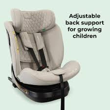 My Babiie MBCSSPINTT i-Size (40-150cm) Spin Car Seat - Grey Melange