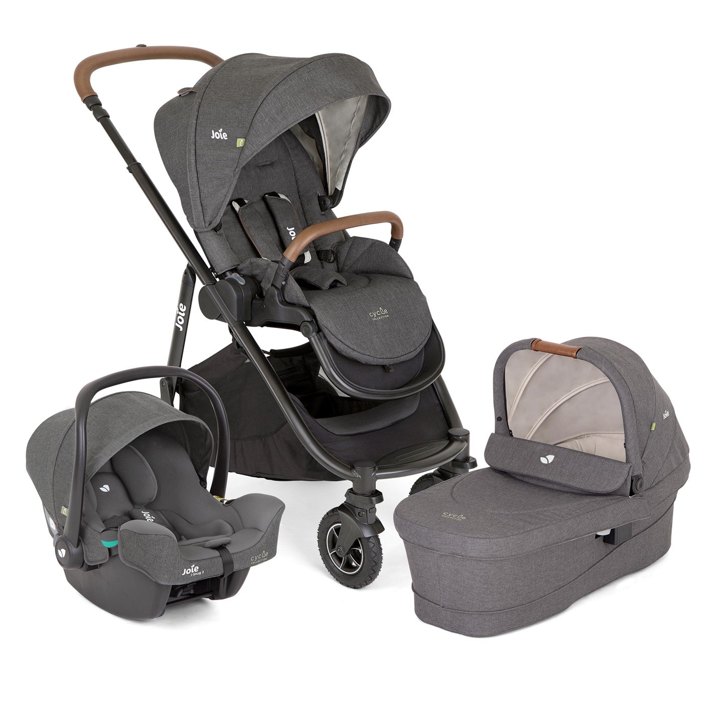 versatrax™ trio
Pram, infant carrier and carry cot