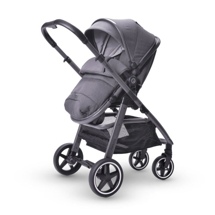 Miniuno TouraGo 2 in 1 with reclining car seat Anthracite