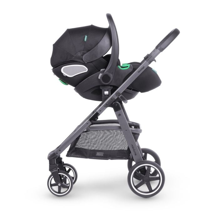 Miniuno TouraGo 2 in 1 with reclining car seat Anthracite