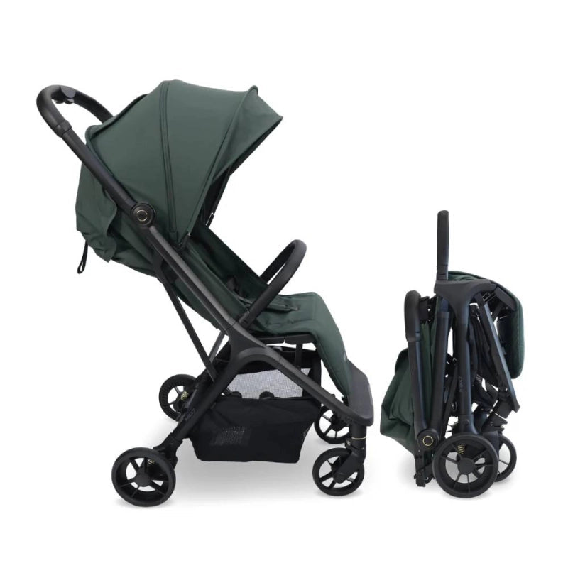 My Babiie MBX7 Auto Fold Compact Stroller - Forest Green