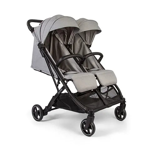 Red Kite Push Me Dubl Twin Stroller - Grey (NEW 2024) 22kg each seat