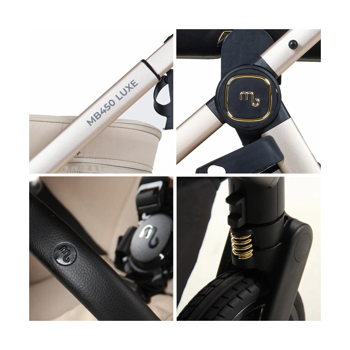 My Babiie MB450 Luxe Travel System - Feather 360 Base