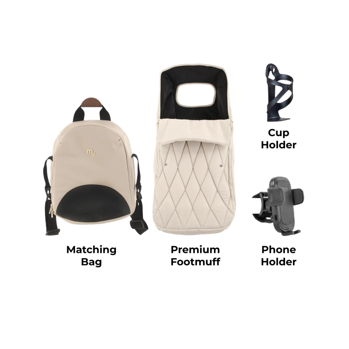 My Babiie MB450 Luxe Travel System - Feather 360 Base