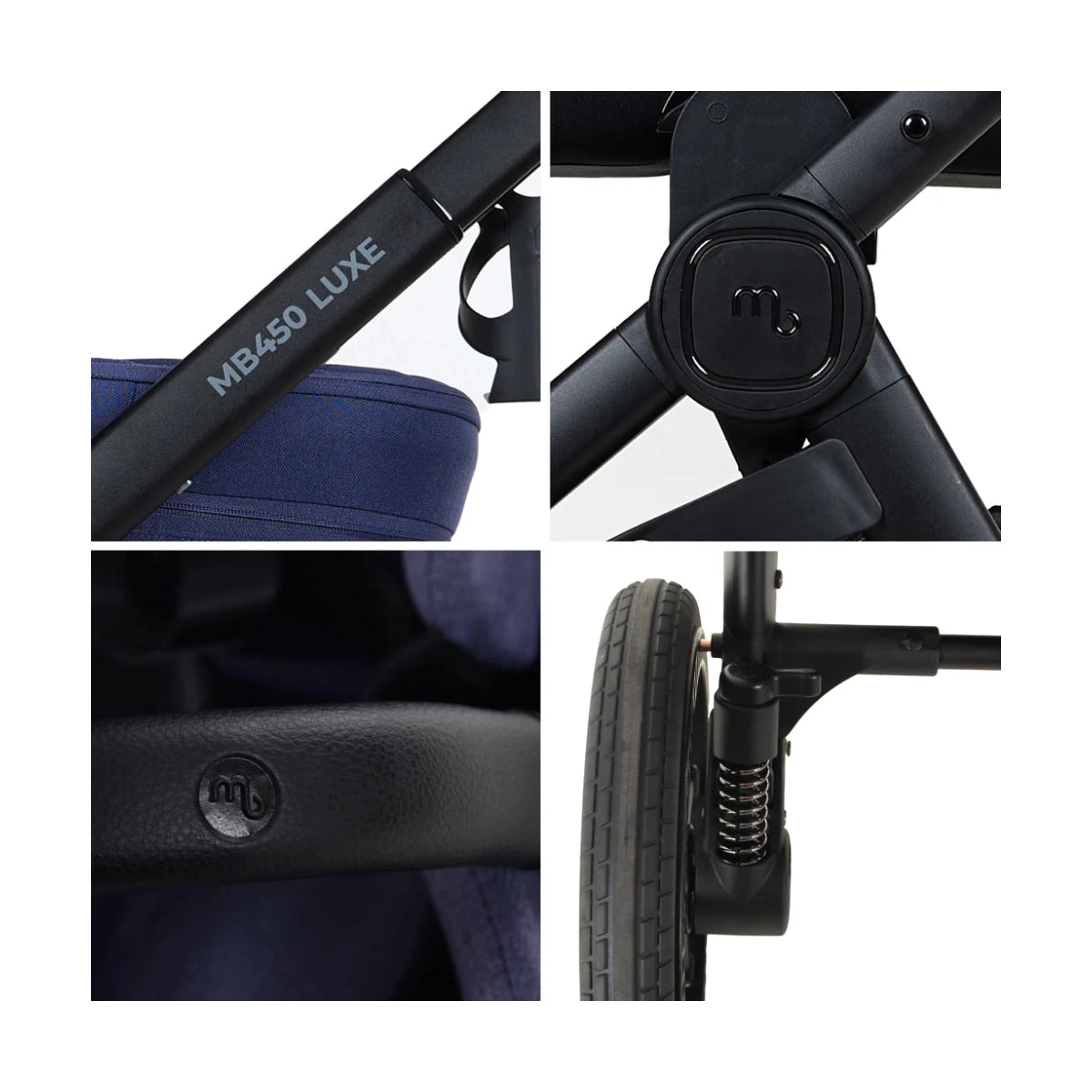 My Babiie MB450 Luxe Travel System - Indigo 360 Base