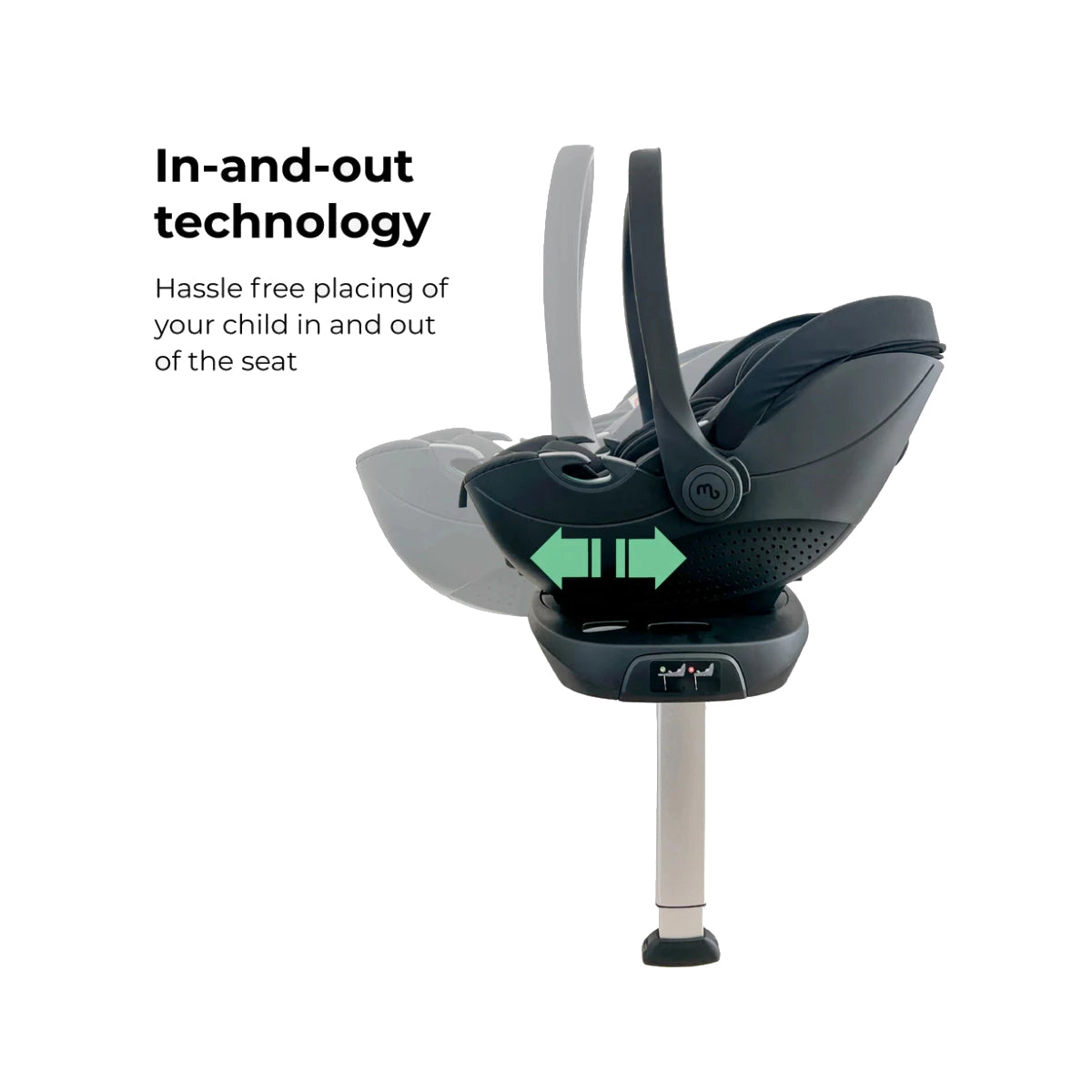 My Babiie MB450 Luxe Travel System - Mink 360 Base