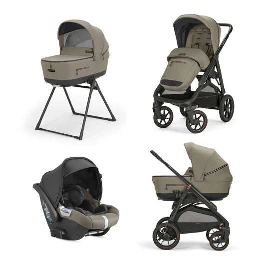 Inglesina Aptica XT Travel System with 360 base & reclining car seat - Tuareg Beige