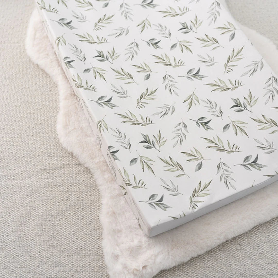 Gilded Bird -  Linen Leaves Wedge Mat