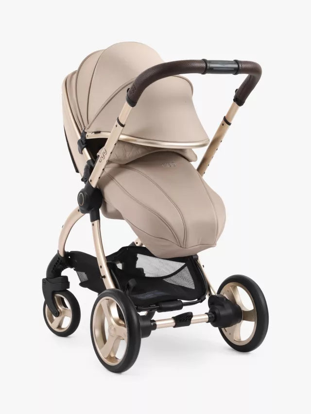 Egg 3 Pushchair, Carrycot & Accessories with Cybex Cloud T Car Seat and Base T Luxury Bundle, Feather