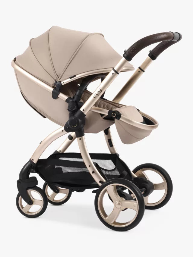 Egg 3 Pushchair, Carrycot & Accessories with Cybex Cloud T Car Seat and Base T Luxury Bundle, Feather