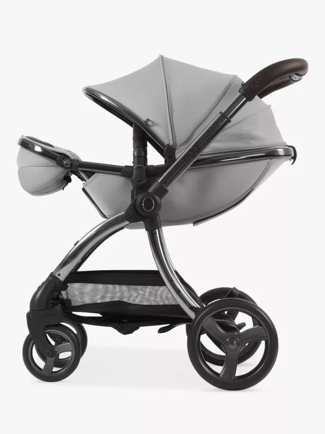 Egg 3 Pushchair, Carrycot & Accessories with Cybex Cloud T Car Seat and Base T Luxury Bundle, Glacier