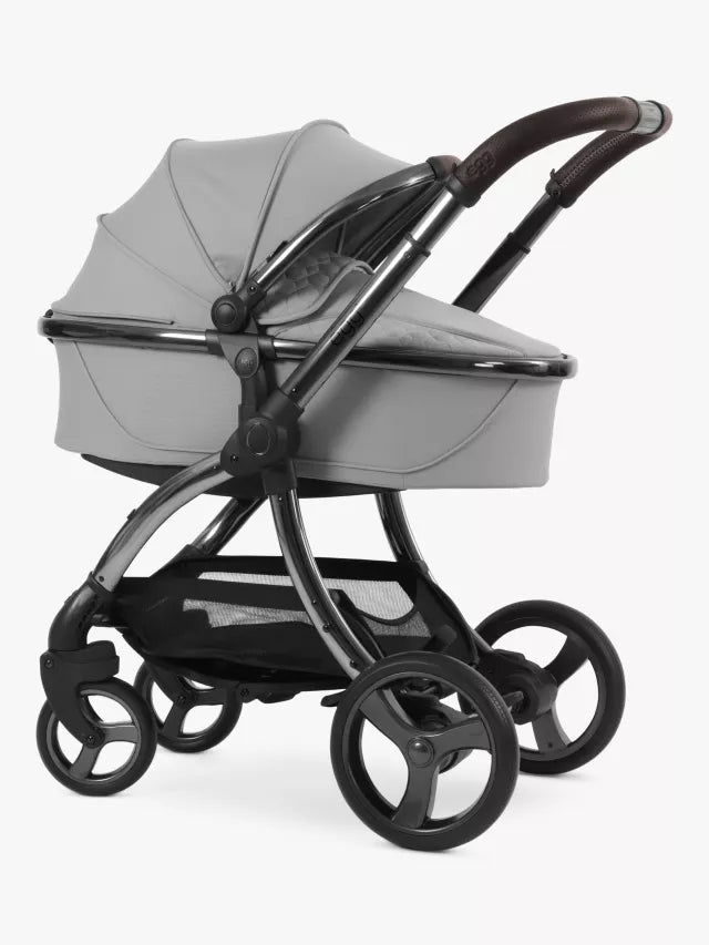 Egg 3 Pushchair, Carrycot & Accessories with Cybex Cloud T Car Seat and Base T Luxury Bundle, Glacier