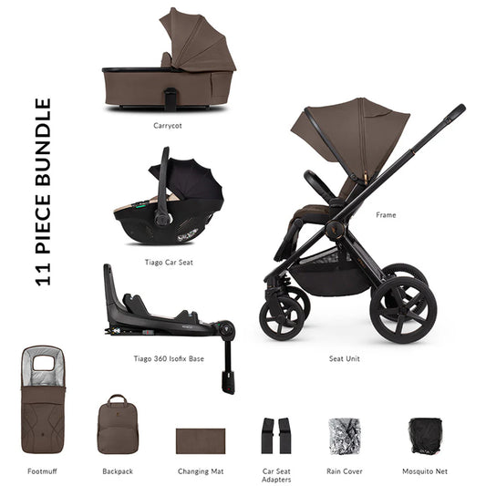 Venicci Upline 2 3 in 1 With  Rotating Base Brownie Beige Car Seat