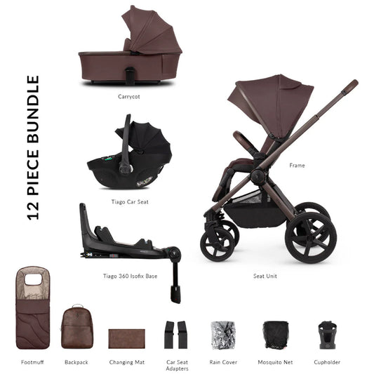 Venicci Upline 2 3 in 1 With Rotating Base Burgandy Black Car Seat