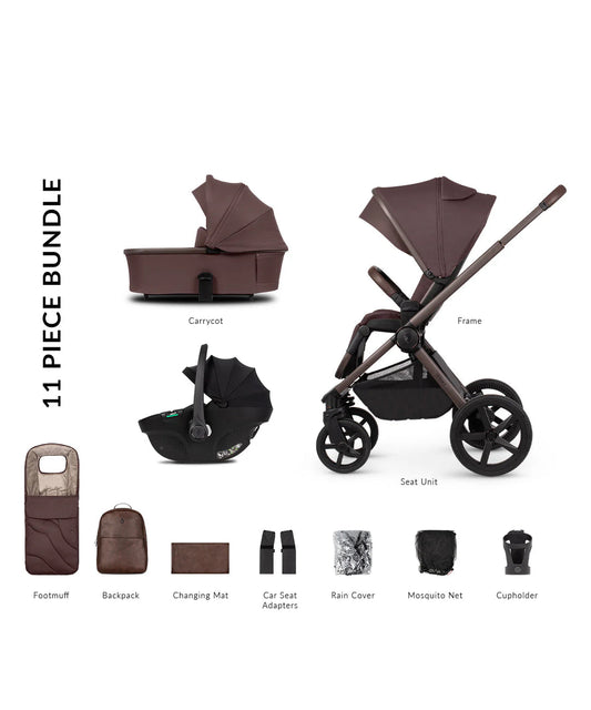 Venicci Upline 2 3 in 1 Burgandy Black Car Seat