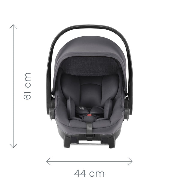 Britax Baby Safe Core i Size Car Seat and Isofix Base Bundle Midnight Grey