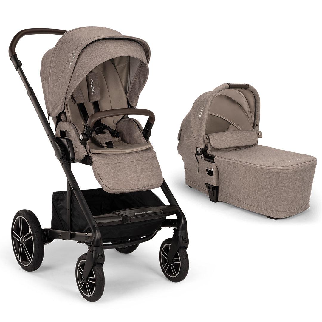 Nuna Mixx Next pushchair bundle Cedar with Arra Flex and base Caviar Open Box New Inside