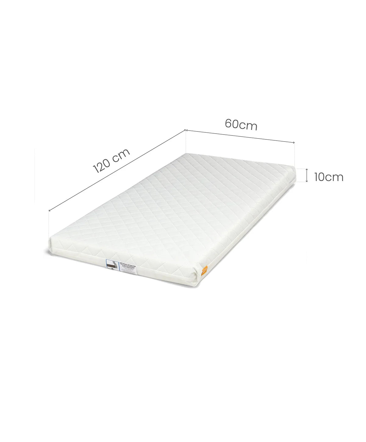 Foam Mattress - 120 x 60 Mini Cot Bed Size