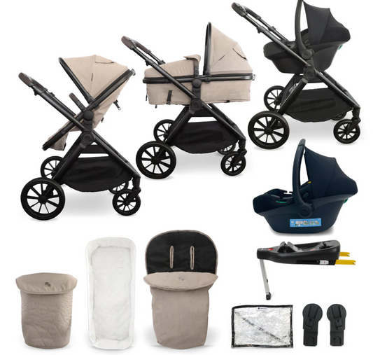 My Babiie MB220 3in1 Travel System with Base Mink