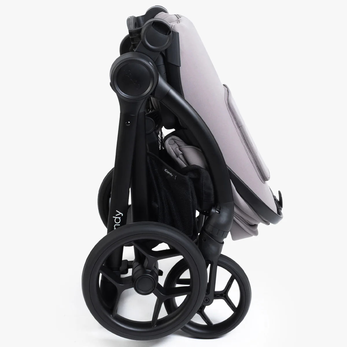 iCandy Core 2 Pushchair and Carrycot - Complete 360 Car Seat Bundle Storm Grey