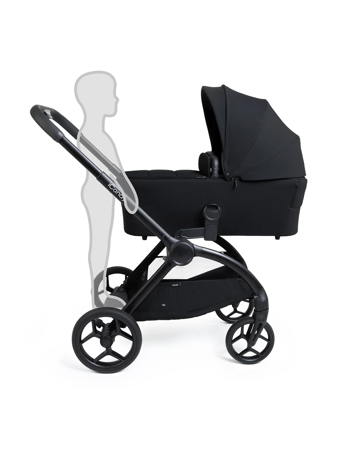 iCandy Core 2 Pushchair and Carrycot - Complete Bundle Storm Black