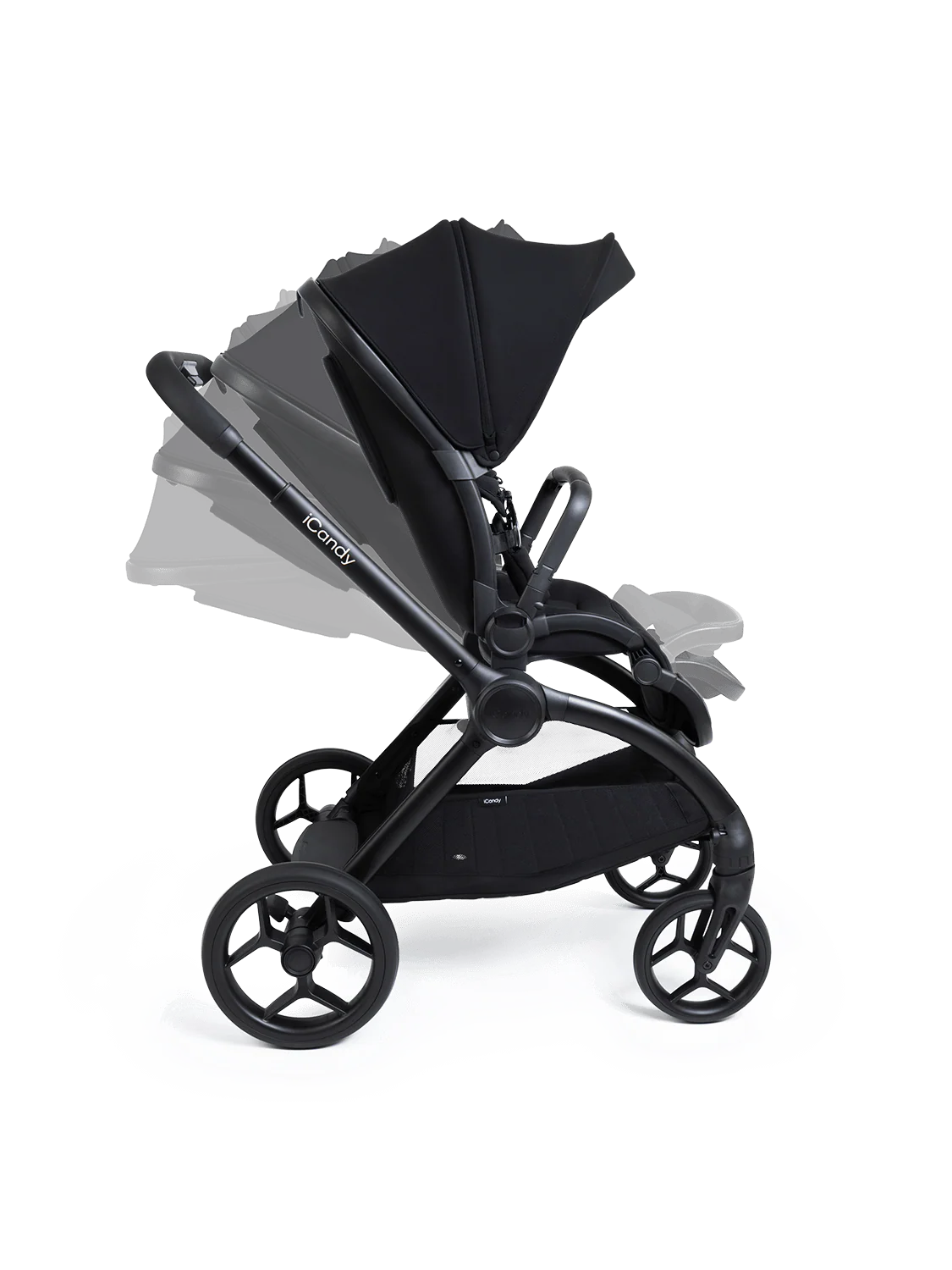 iCandy Core 2 Pushchair and Carrycot - Complete Bundle Storm Black