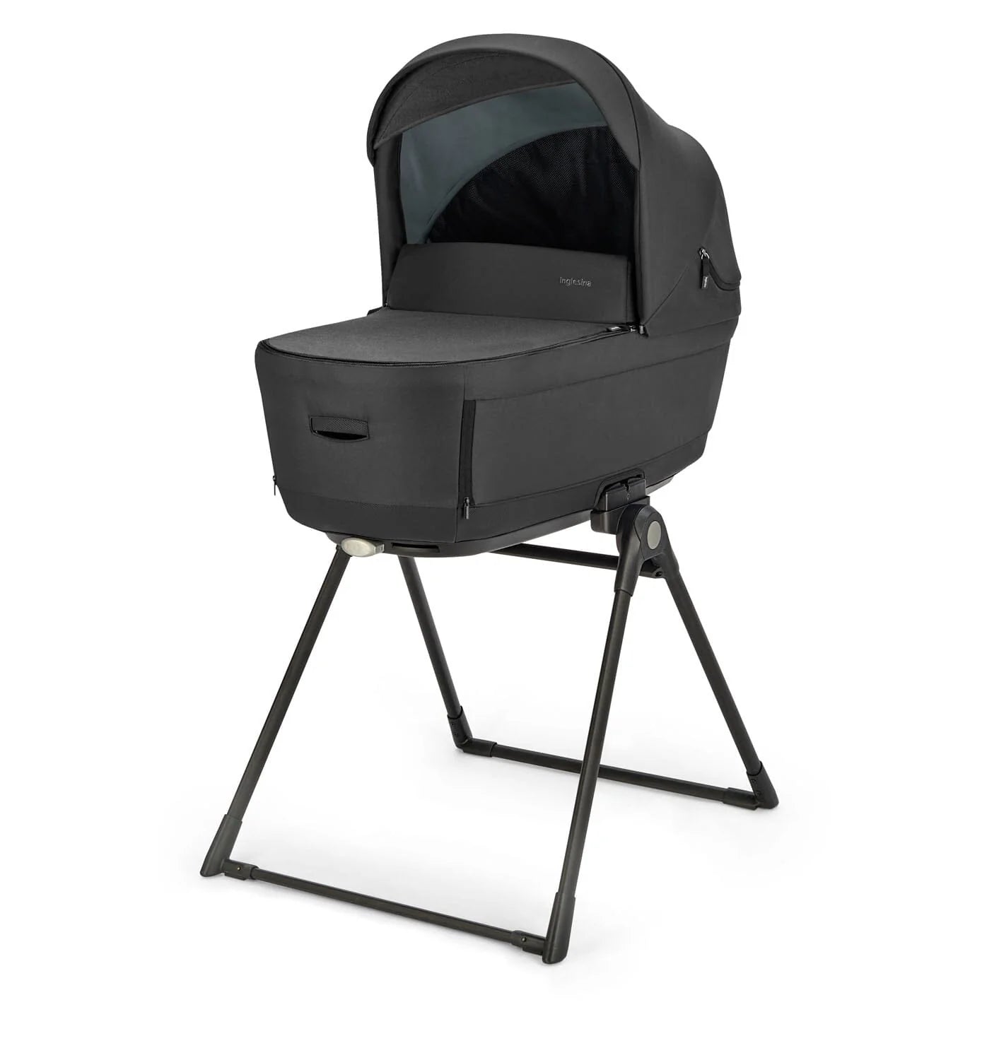 Inglesina Electa System Quattro color Upper Black, chassis, car seat Darwin Infant Recline and 360° i-Size base