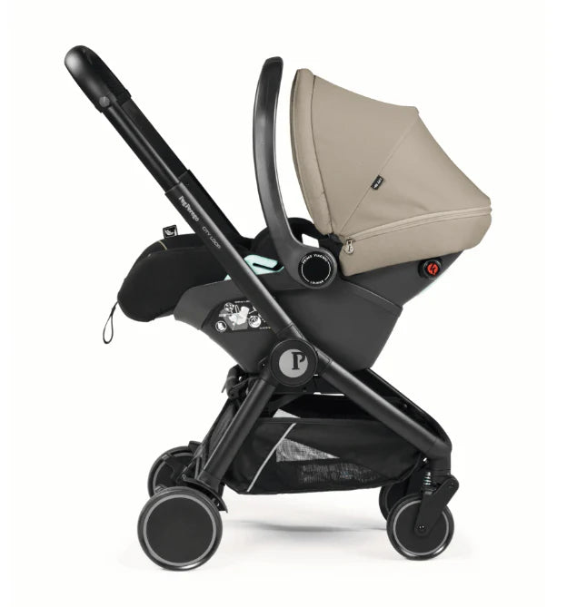 Peg Perego City Loop Chassis, Seat Unit & Primo Viaggio Car Seat Bundle - Vanilla Blend