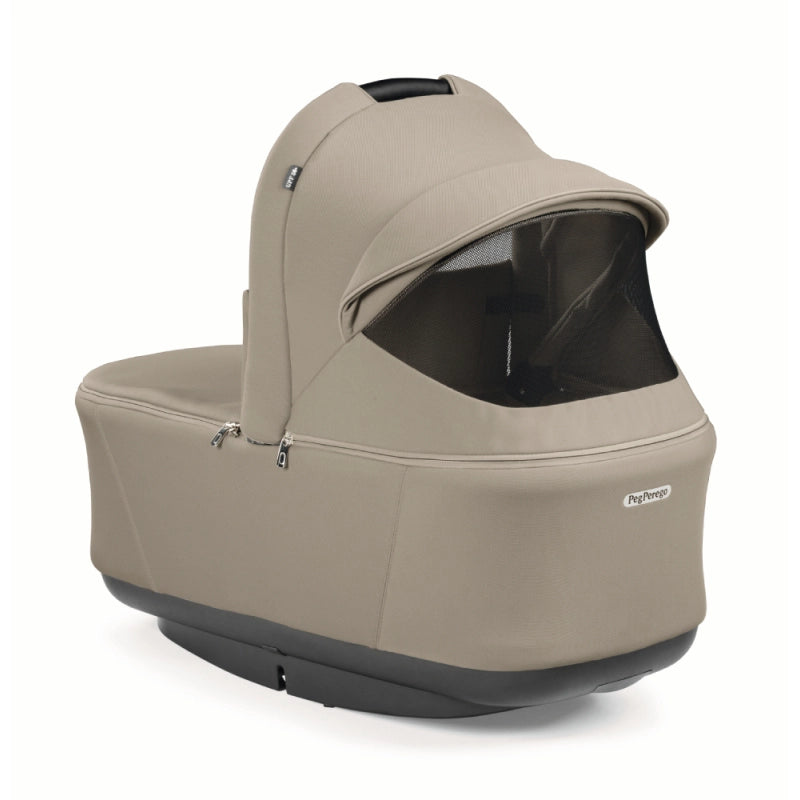 Peg Perego City Loop Chassis, Seat Unit, Carrycot & Primo Viaggio Car Seat Bundle - Vanilla Blend