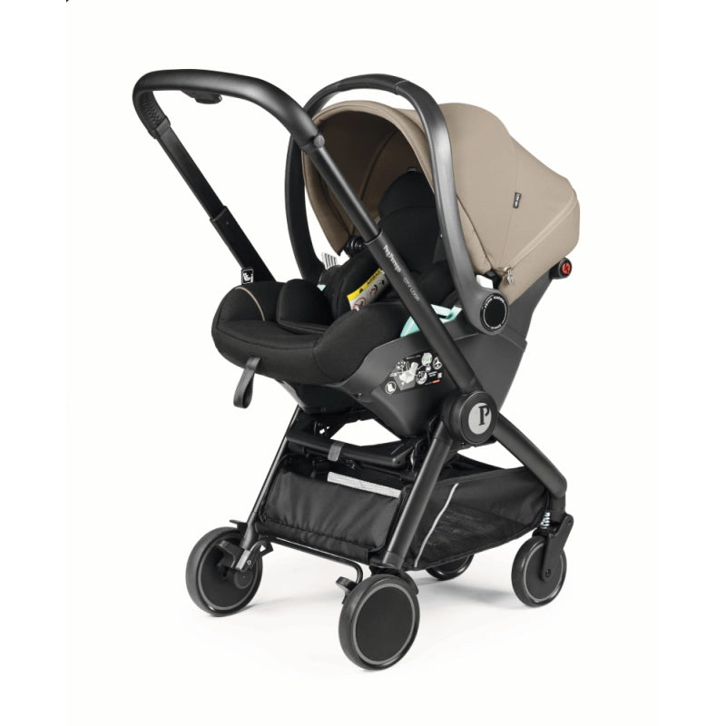 Peg Perego City Loop Chassis, Seat Unit, Carrycot & Primo Viaggio Car Seat Bundle - Vanilla Blend