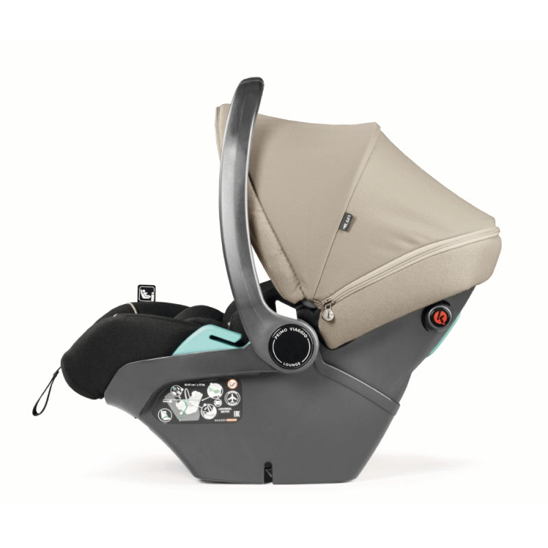 Peg Perego City Loop Chassis, Seat Unit & Primo Viaggio Car Seat Bundle - Vanilla Blend