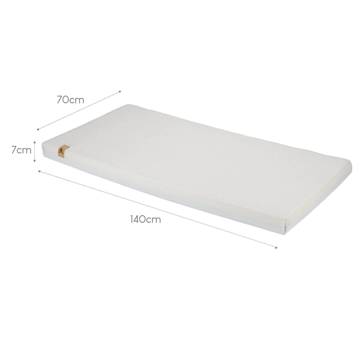 Cuddle Co Lullaby Hypo-Allergenic Bamboo Foam Cot Bed Mattress 120x 60 cm