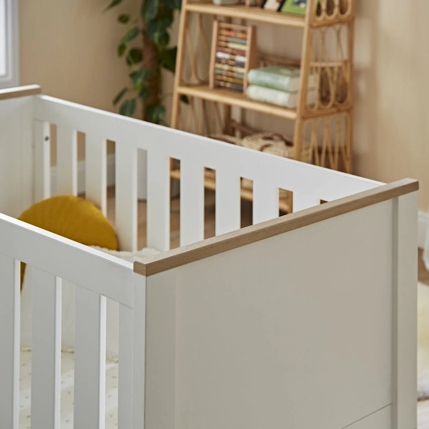 CuddleCo Luna 2 Piece Nursery Furniture Set - White & Oak