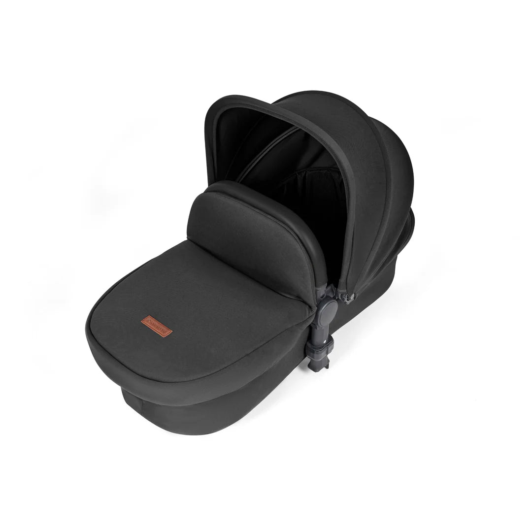 Ickle bubba Stomp Luxe All in One Premium i-Size Travel System with ISOFIX Base *Midnight  - Black handle