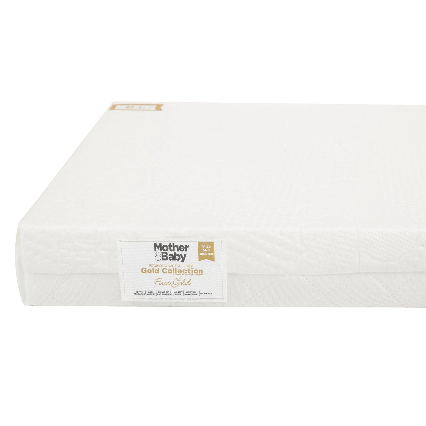 Mother&Baby First Gold Anti-Allergy Foam Cot Bed Mattress 140 x 70cm