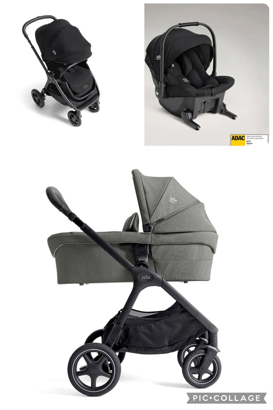 Joie Finiti Flex Click & Go Bundle - Eclipse/ Evergreen Ex Display