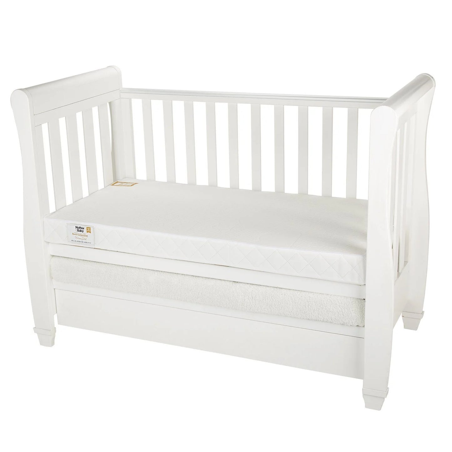 Mother&Baby White Gold Anti-Allergy Pocket Sprung Cot bed Mattress 140 x 70cm