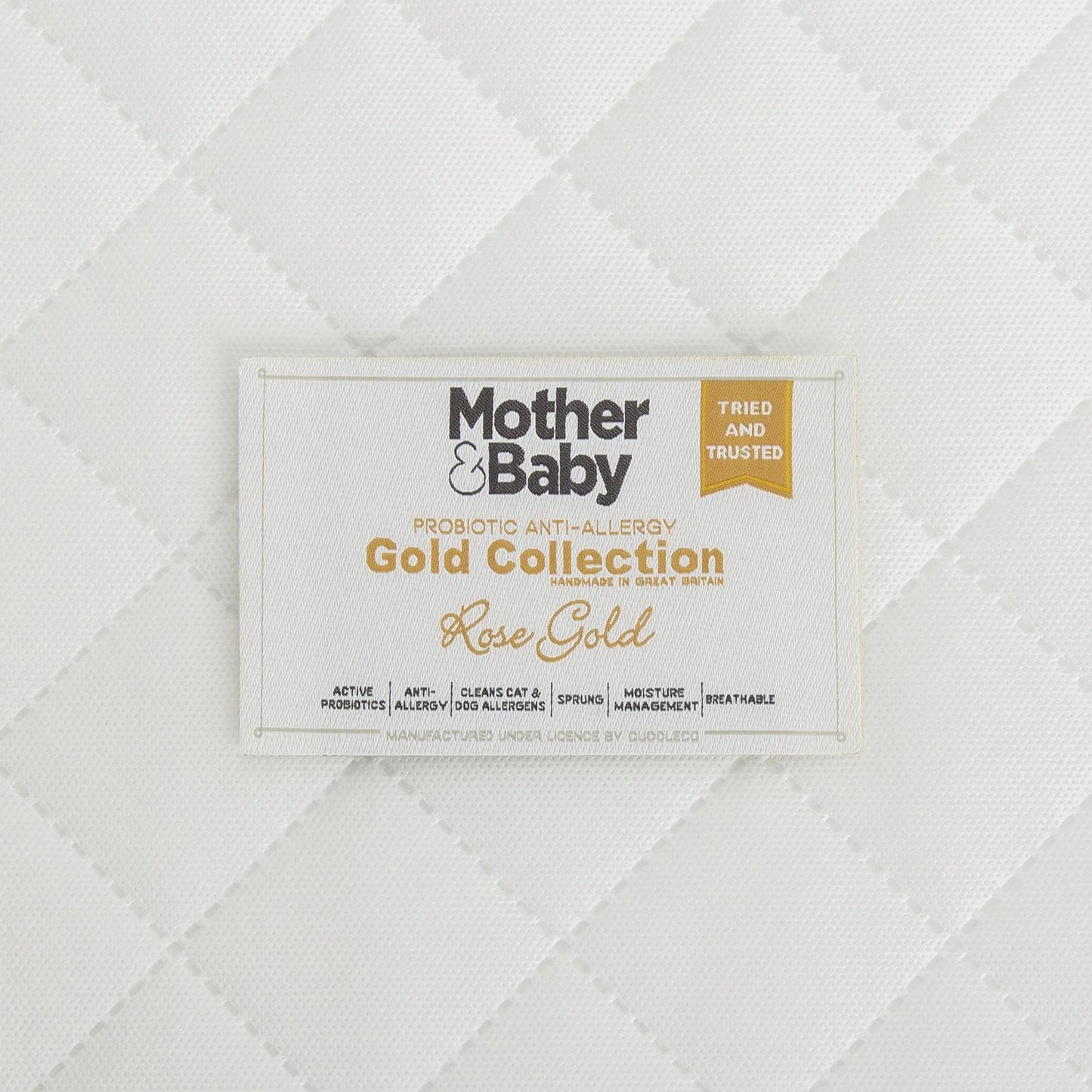 Mother&Baby Rose Gold Anti-Allergy Sprung Cot Mattress 120 x 60cm