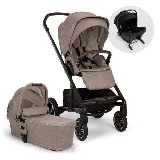 Nuna MIXX NEXT Pushchair, Carrycot & Pipa URBN Travel System | Cedar