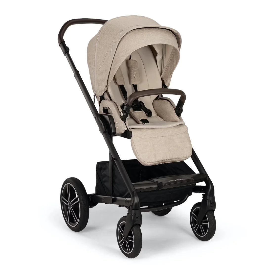 Nuna MIXX NEXT Pushchair, Carrycot & Pipa URBN Travel System Biscotti