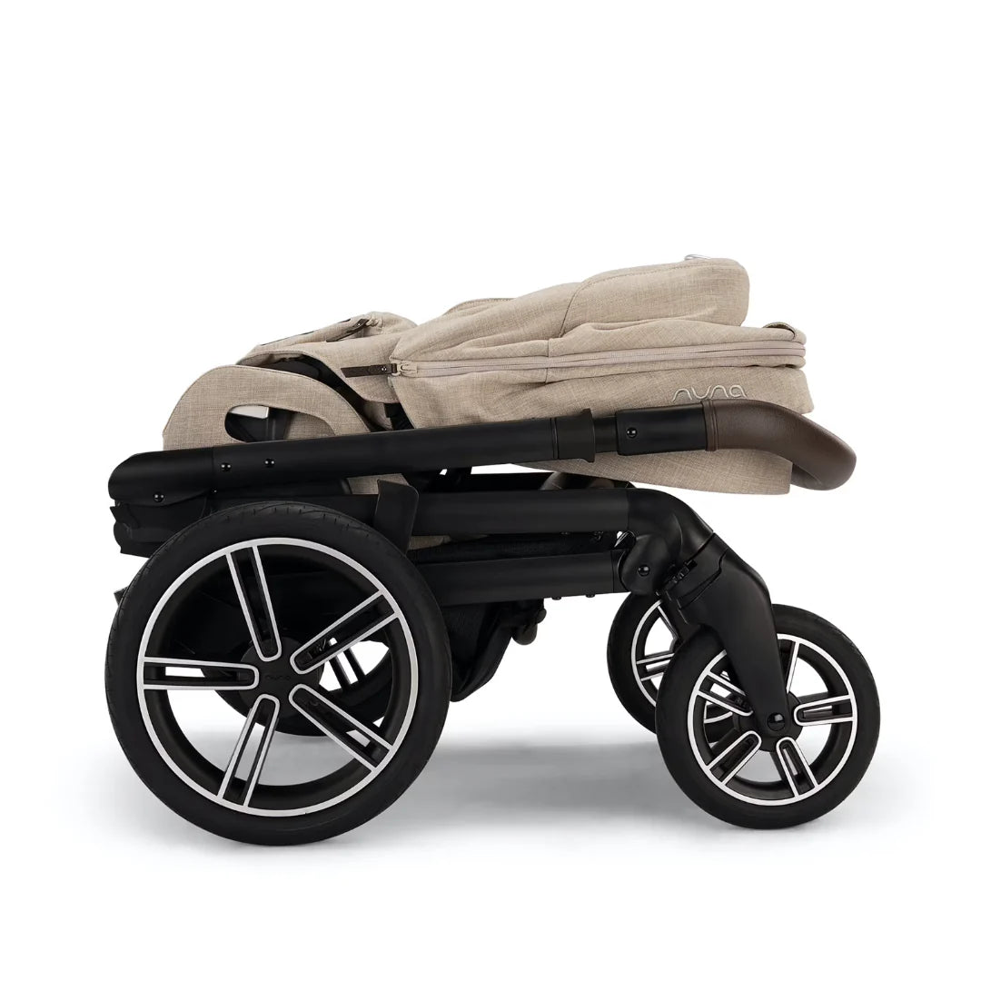 Nuna MIXX NEXT Pushchair, Carrycot & Pipa URBN Travel System Biscotti